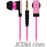 JCBid.com online auction Macbeth-collection-mb-eb1pz-earphones-pink-zebra