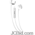 JCBid.com online auction Maxell-190303-iemicwht-stereo-in-ear-earbuds-with-microphone-remote-white