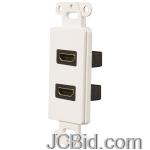 JCBid.com online auction Pro-wire-iwm-hdmi-2-dual-hdmi-14-ready-wall-plate-white