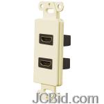JCBid.com online auction Pro-wire-iwm-hdmi-2-a-dual-hdmi-14-ready-wall-plate-almond