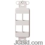 JCBid.com online auction Leviton-41644-w-quickport-dcora-platform-4-port-white