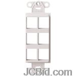 JCBid.com online auction Leviton-41646-w-quickport-dcora-platform-6-port-white