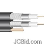 JCBid.com online auction Forza-41178-dual-rg6-coaxial-cables-with-messenger-500-ft-copper-clad-steel-black