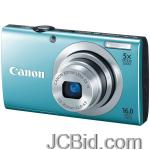 JCBid.com online auction Canon-6190b001-160-megapixel-powershotr-a2400-is-digital-camera-blue