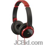 JCBid.com online auction Jvc-has200r-riptidz-portable-on-ear-headband-headphones-red