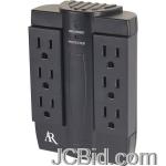 JCBid.com online auction Acoustic-research-as6-6-outlet-swivel-in-wall-surge-protector
