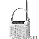 JCBid.com online auction Sangean-pr-d6wh-amfm-compact-analog-radio-white