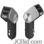 JCBid.com online auction Iluv-iad610blk-dualpintm-dual-ipadriphoneripodr-usb-car-charger