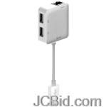 JCBid.com online auction Iluv-icb708wht-usb-ethernet-adapter-with-usb-hub