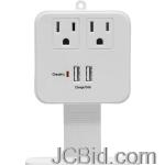 JCBid.com online auction Ge-14461-2-outlet-in-wall-surge-protector-with-shelf