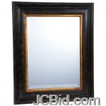 JCBid.com online auction Framed-beveled-mirror-dark-b