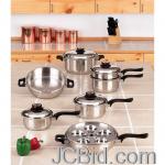 JCBid.com online auction 17pc-waterless-cookware-set