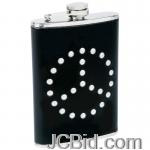 JCBid.com online auction 8oz-ss-hip-flask-st-peace-blk