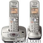 JCBid.com online auction Panasonic-kx-tg4022n-dect-60-expandable-digital-cordless-phone-system-dual-handset-system