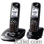 JCBid.com online auction Panasonic-kx-tg7532b-expandable-digital-cordless-phone-system-with-answering-system-2-handsets