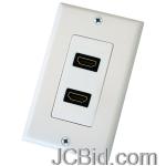 JCBid.com online auction Axis-pet0473-dual-hdmi-wall-plate-white