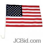 JCBid.com 12x18-USA-FLAG-ON-18-CAR-POLE