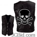 JCBid.com online auction Leather-vest-with-skull-sz-l