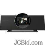 JCBid.com online auction Coby-csmp175blk-stereo-speaker-system-with-auto-rotate-ipod-dock