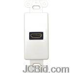 JCBid.com online auction Datacomm-electronics-20-4501-wh-dcor-wall-plate-insert-with-90-hdmitm-connector