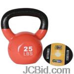 JCBid.com online auction Gofit-gf-kbell25-premium-kettlebell-with-training-dvd-25-lbs-orange