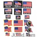JCBid.com online auction 18pc-embroidered-flag-patch-st