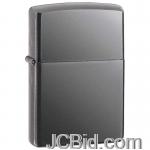 JCBid.com online auction Zippo-black-ice-chrome-lighter