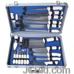 JCBid.com 22PC-PROF-CUTLERY-SET-IN-CASE
