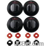 JCBid.com online auction Range-kleen-8214-gas-range-knobs-black