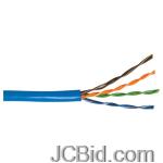 JCBid.com online auction Cablestogo-27350-cat-5e-350-mhz-solid-pvc-cmr-cable-1000-ft-blue