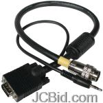 JCBid.com online auction Cablestogo-rapidrun-40853-hd15uxga-35mm-stereo-audio-break-away-flying-lead