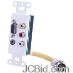 JCBid.com online auction Cablestogo-42334-hd15uxga-35mm-stereo-audio-rca-av-dcora-wall-plate