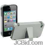 JCBid.com online auction Scosche-ip4kgv-universal-iphoner-4-kickback-hybrid-case-with-kickstand-gray-on-gray