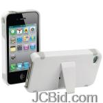 JCBid.com online auction Scosche-ip4kv-universal-iphoner-4-kickback-hybrid-case-with-kickstand-white-on-gray