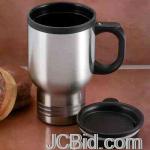 JCBid.com online auction Stainless-steel-mug-maxam-14oz-stainless-steel-travel-mug