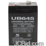 JCBid.com online auction Upg-85998d5733-sealed-lead-acid-batteries-6v-45-ah-ub645