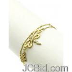 JCBid.com online auction Beautiful-dragonfly-bracelet-golden