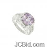 JCBid.com online auction Size-9-lavender-cubic-zirconia-ring-silver-tone
