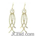 JCBid.com online auction Silver-or-goldtone-crystal-stone-earring-with-claws