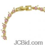 JCBid.com online auction Stunning-pink-cz-stone-bracelet