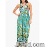 JCBid.com online auction Halter-top-green-maxi-dress
