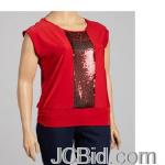 JCBid.com online auction Sequin-front-top-plus-size-your-choice-of-red-or-blue-color