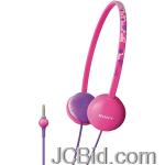 JCBid.com online auction Sony-mdr370lppnk-lightweight-colorful-headphones-pink