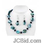 JCBid.com online auction Blue-shell-beaded-necklace-set-