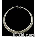 JCBid.com online auction 3-rows-crystal-stone-choker-necklace