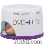 JCBid.com online auction Memorex-05619-16x-dvd-rs-50-ct-spindle