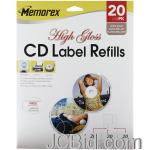 JCBid.com online auction Memorex-00415-cddvd-labels-20-pk-white-photo-gloss