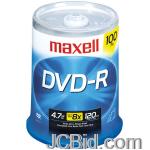 JCBid.com online auction Maxell-638014-47-gb-dvd-rs-100-ct