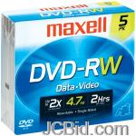 JCBid.com online auction Maxell-635125-47-gb-dvd-rws-5-pk-with-jewel-cases