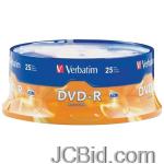 JCBid.com online auction Verbatim-95058-47-gb-dvd-rs-25-ct-spindle